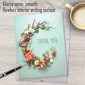 Thankyou！ Amazon.com: NobleWorks Jumbo Thank You Greeting Card 8.5 x 11 Inch